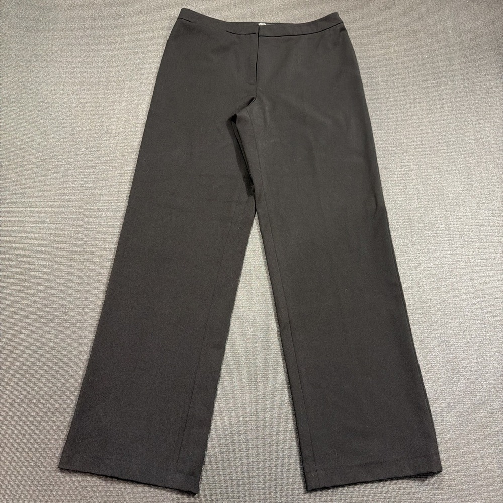 Max Mara Weekend Trousers Black Size 10 Wide Leg Made In Italy Work Wear